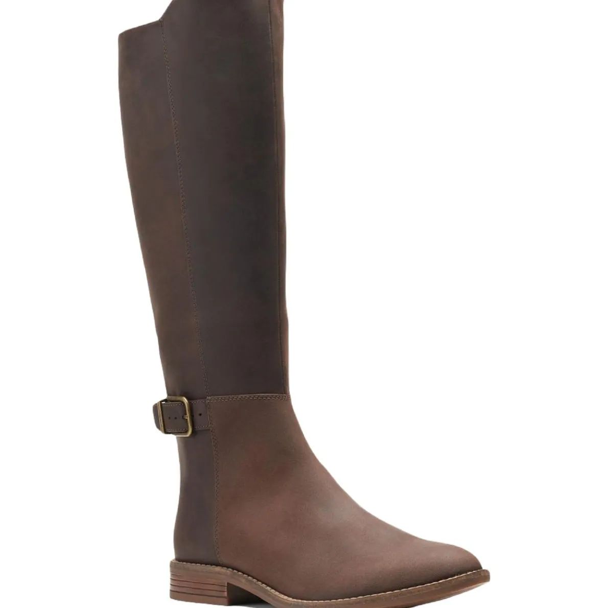 Camzin Branch Leather Almond Toe Knee-High Boots