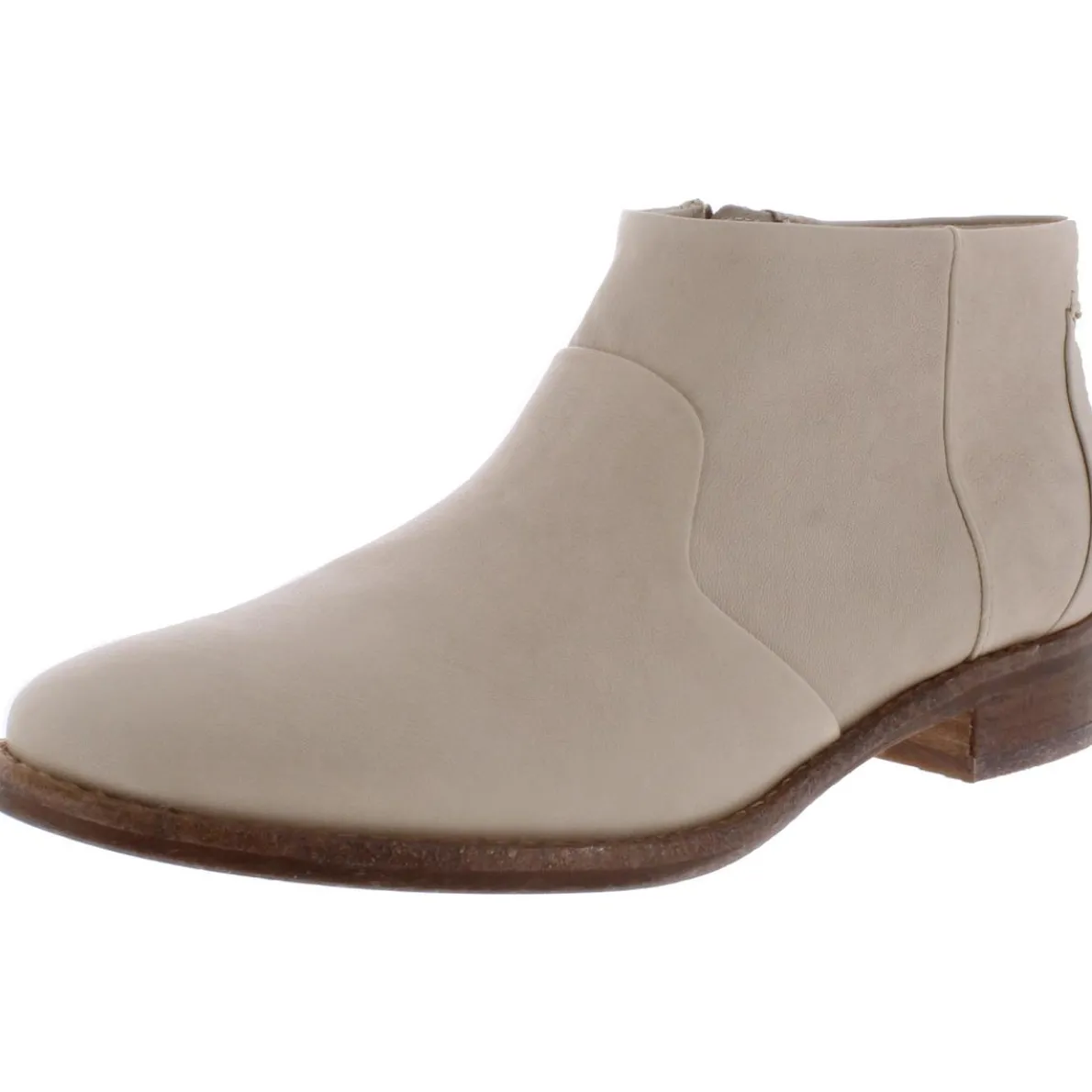Carla Leather Block Heel Booties