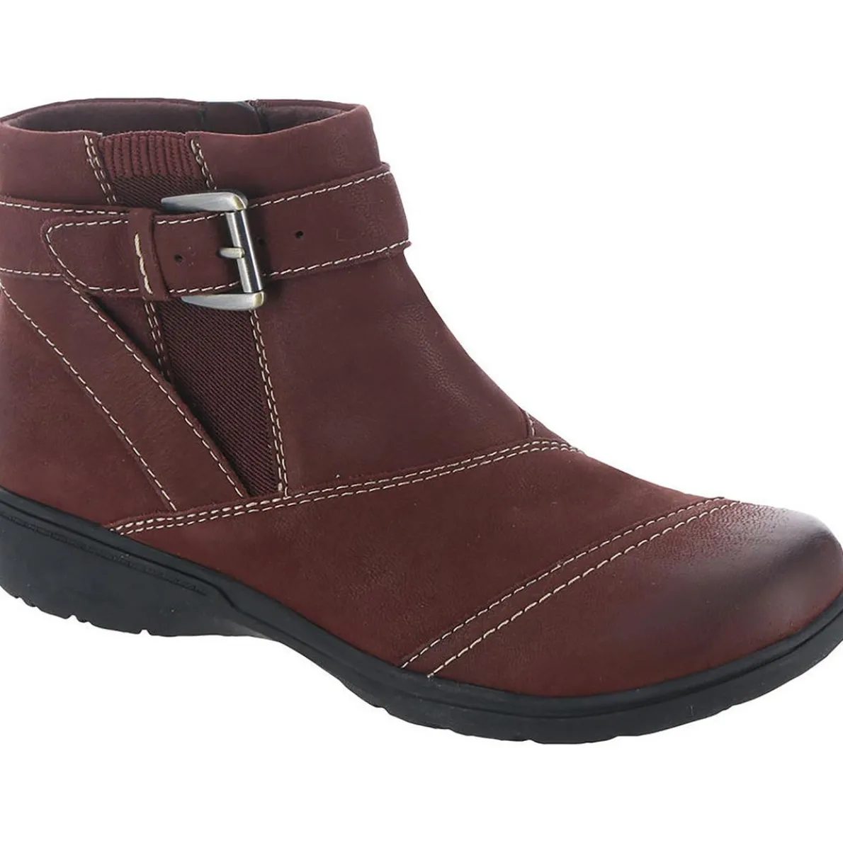 Carleigh Dalia Solid Buckle Ankle Boots