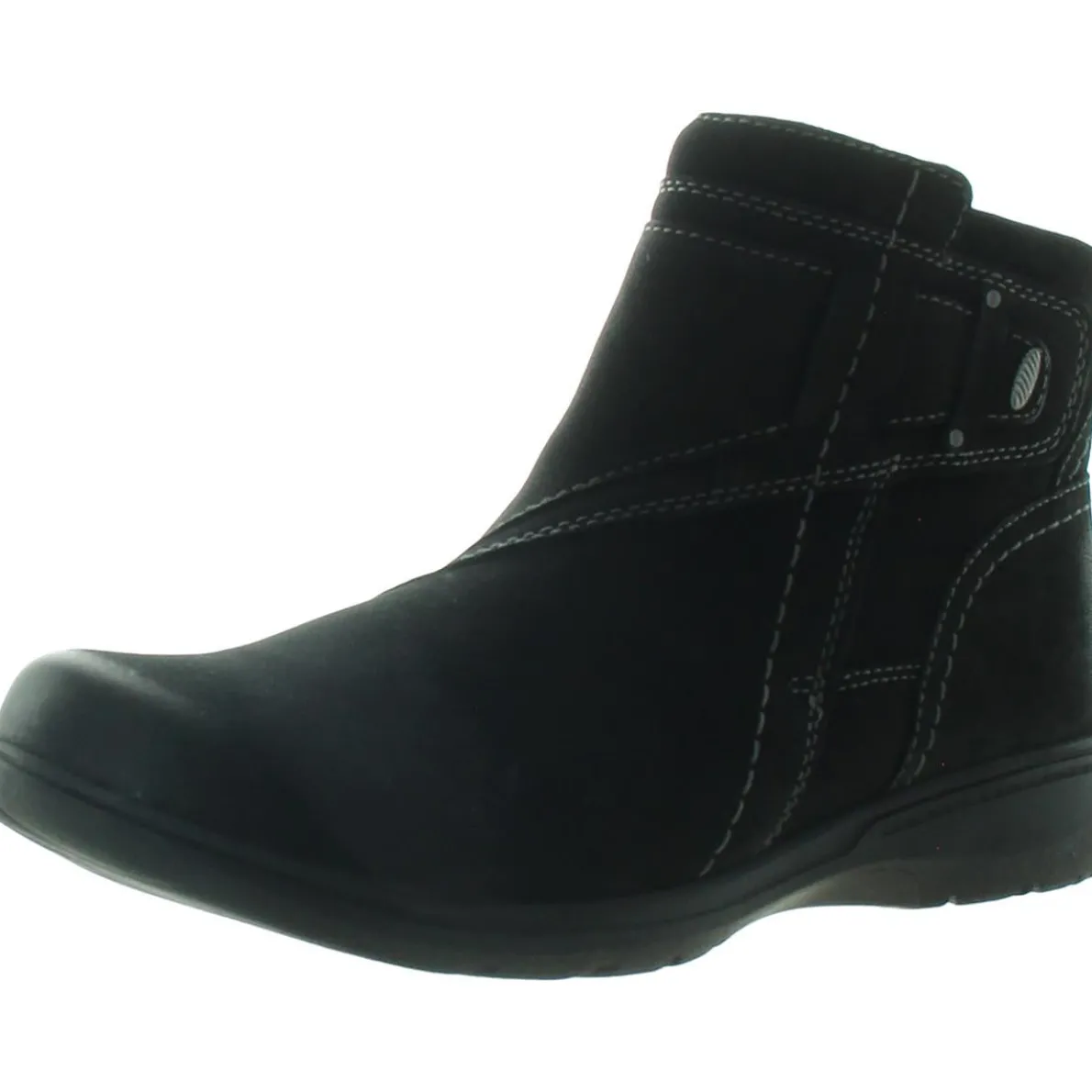 Carleigh Style Nubuck Round Toe Ankle Boots