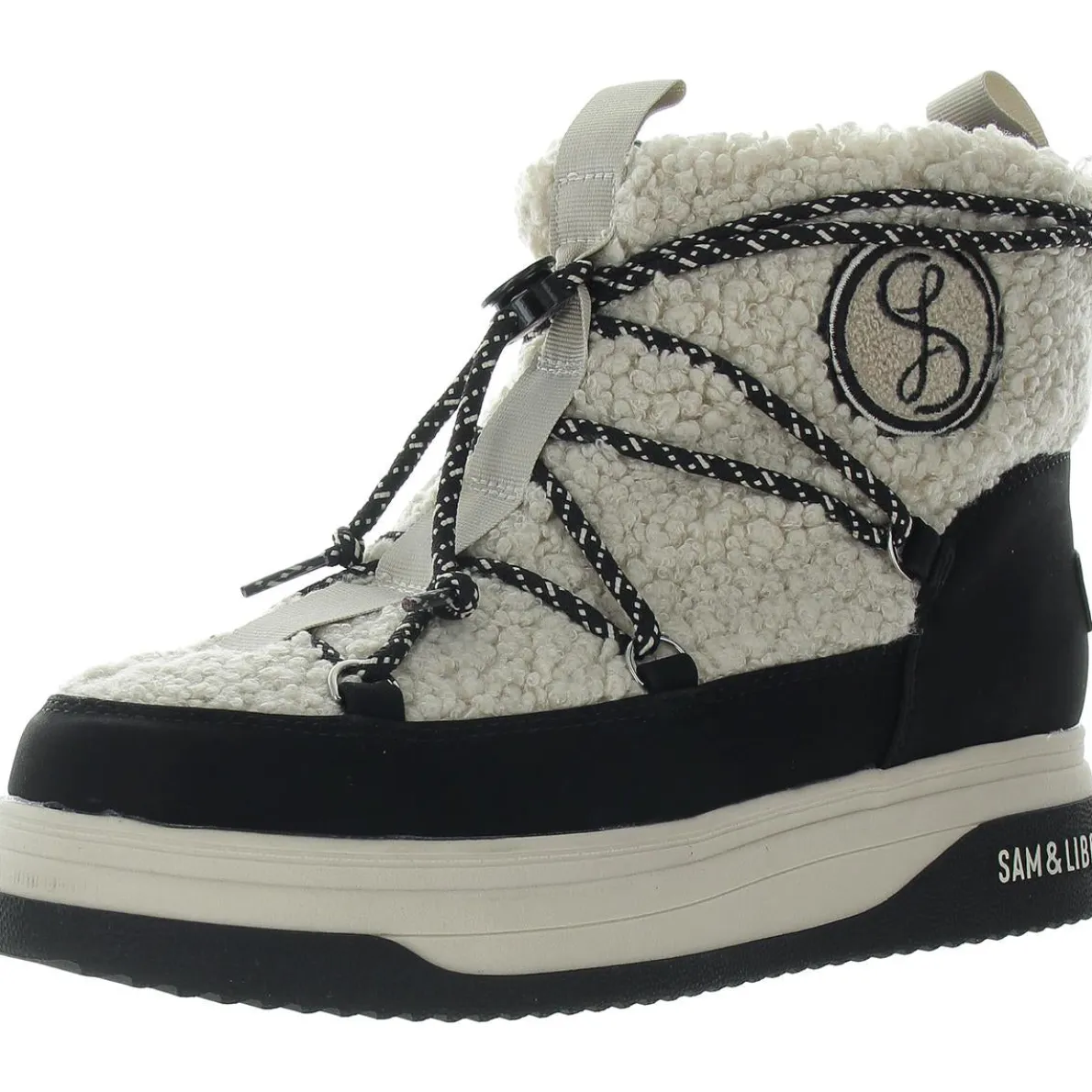 Carlie Logo Shearling Boots