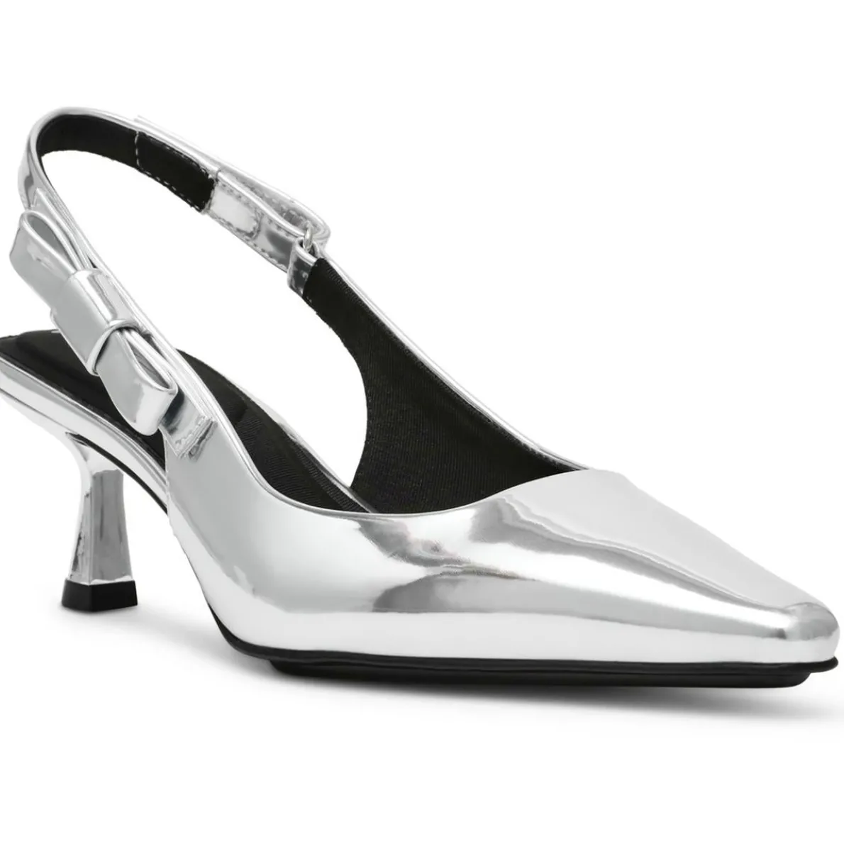 Carmel Patent Padded Insole Slingback Heels