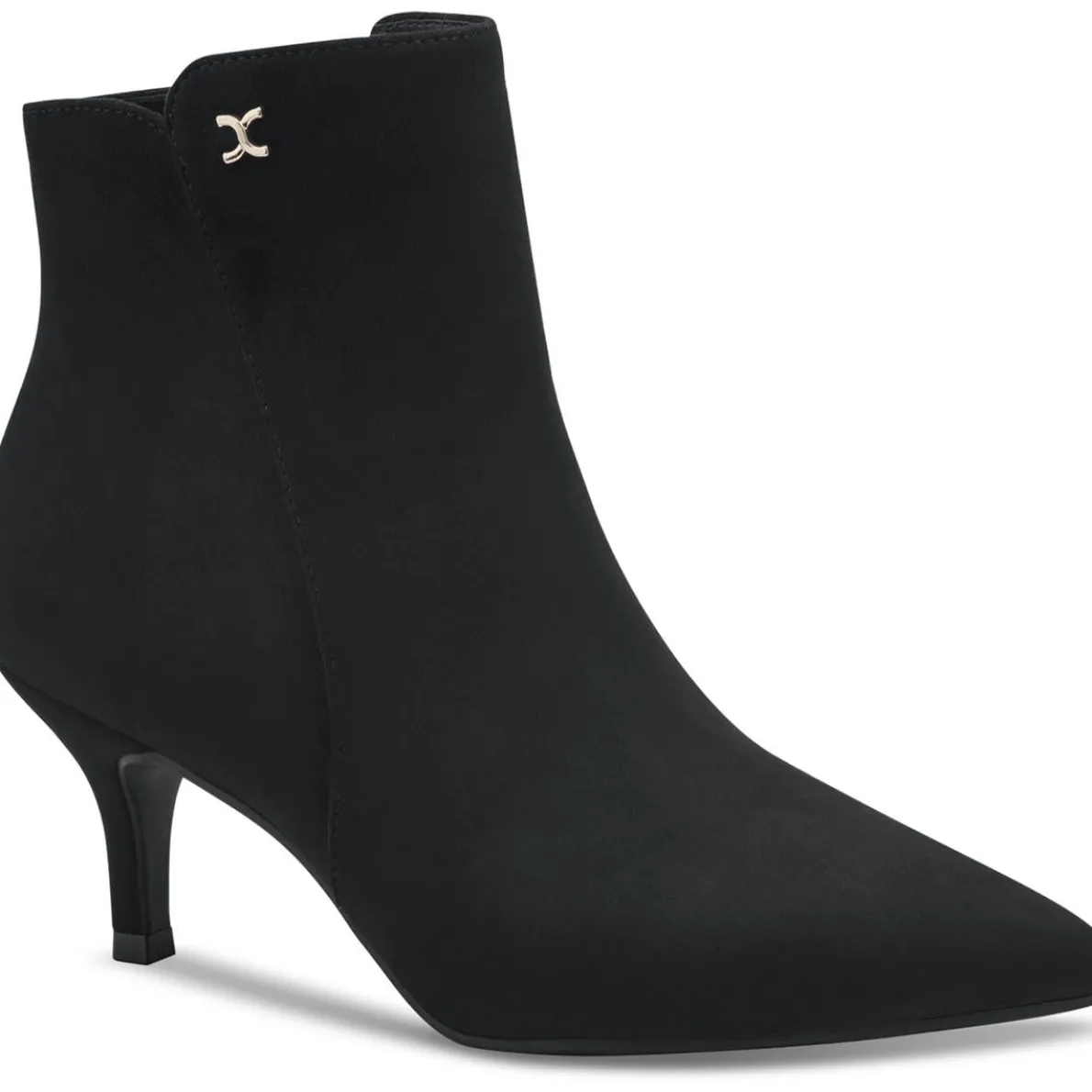 Carminee Faux Suede Pointed Toe Booties