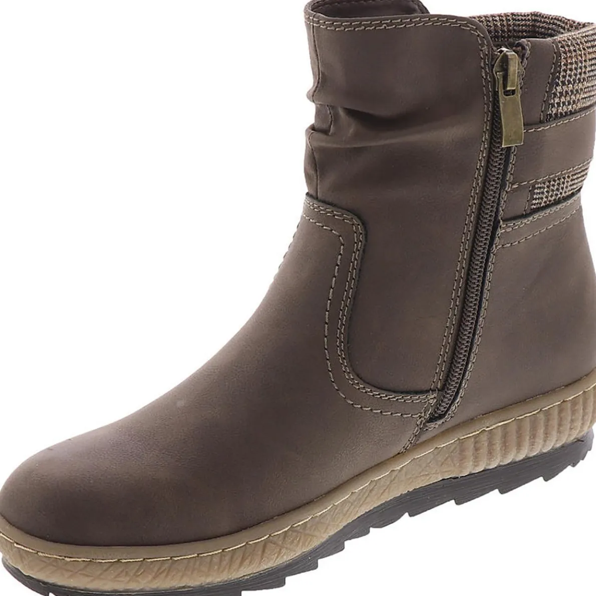 Carol Faux Leather Cozy Booties