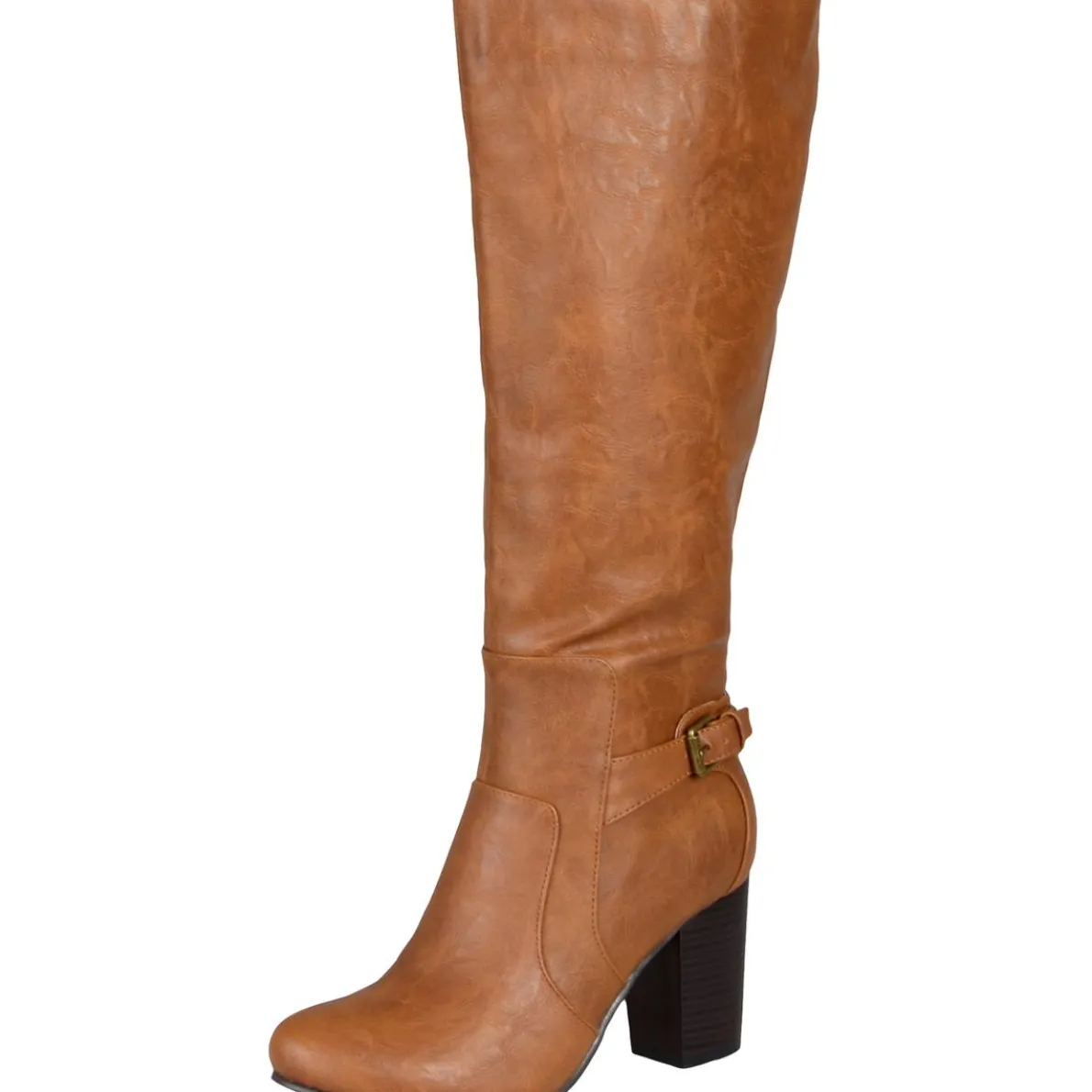 Carver Faux Leather Slouchy Riding Boots