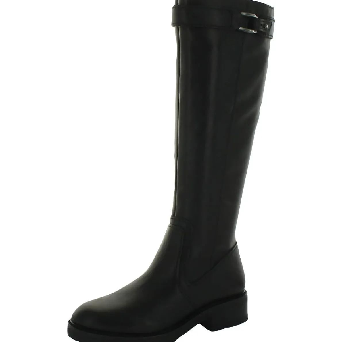 Cayce Leather Lug Sole Knee-High Boots