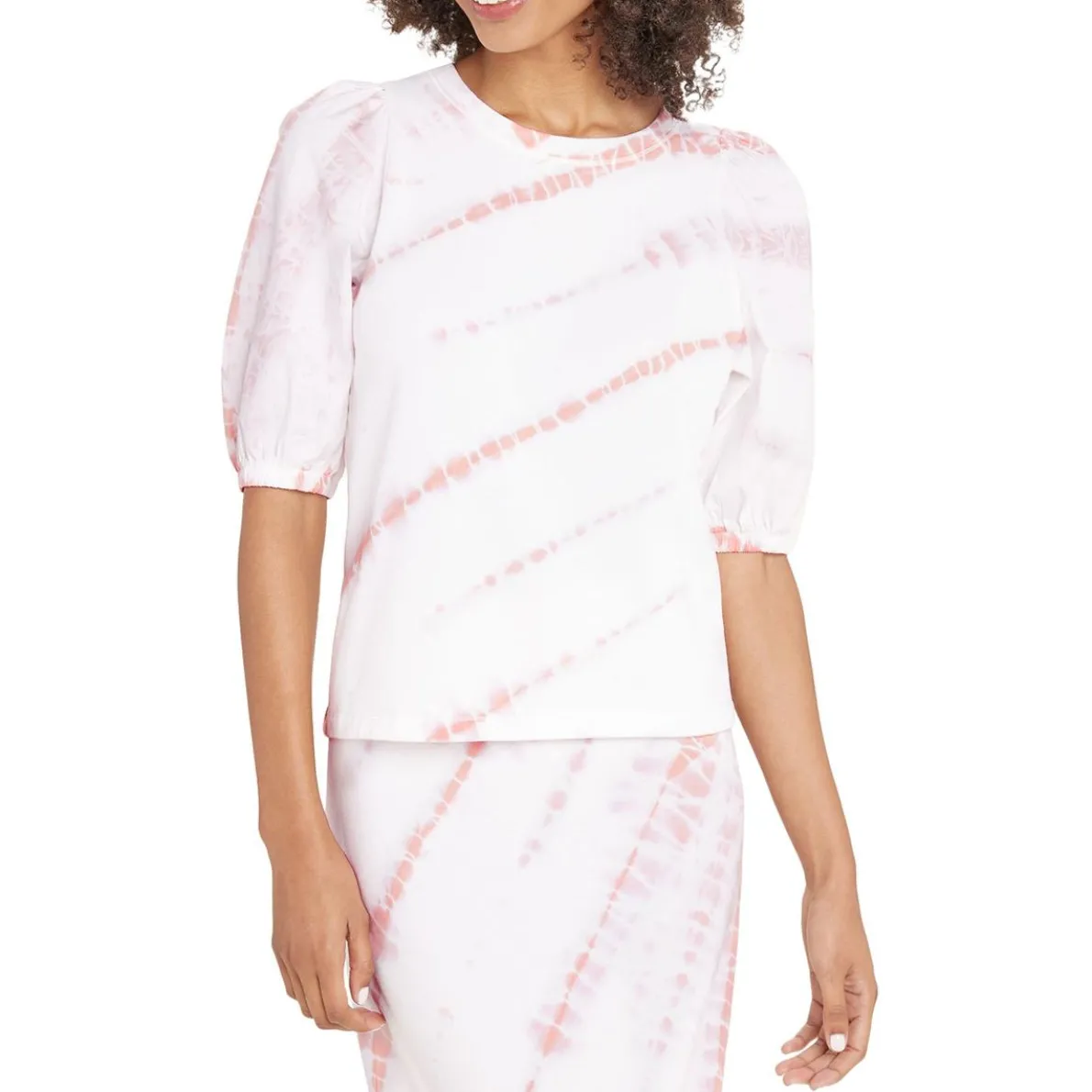 Celeste Tie Dye Puff Sleeve Pullover Top