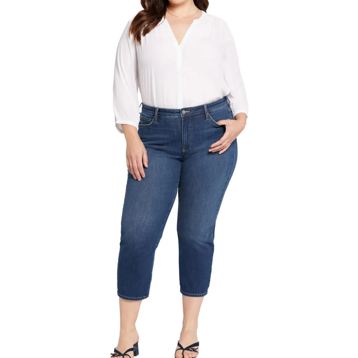 Plus Piper Crop Cotton Cropped Jeans