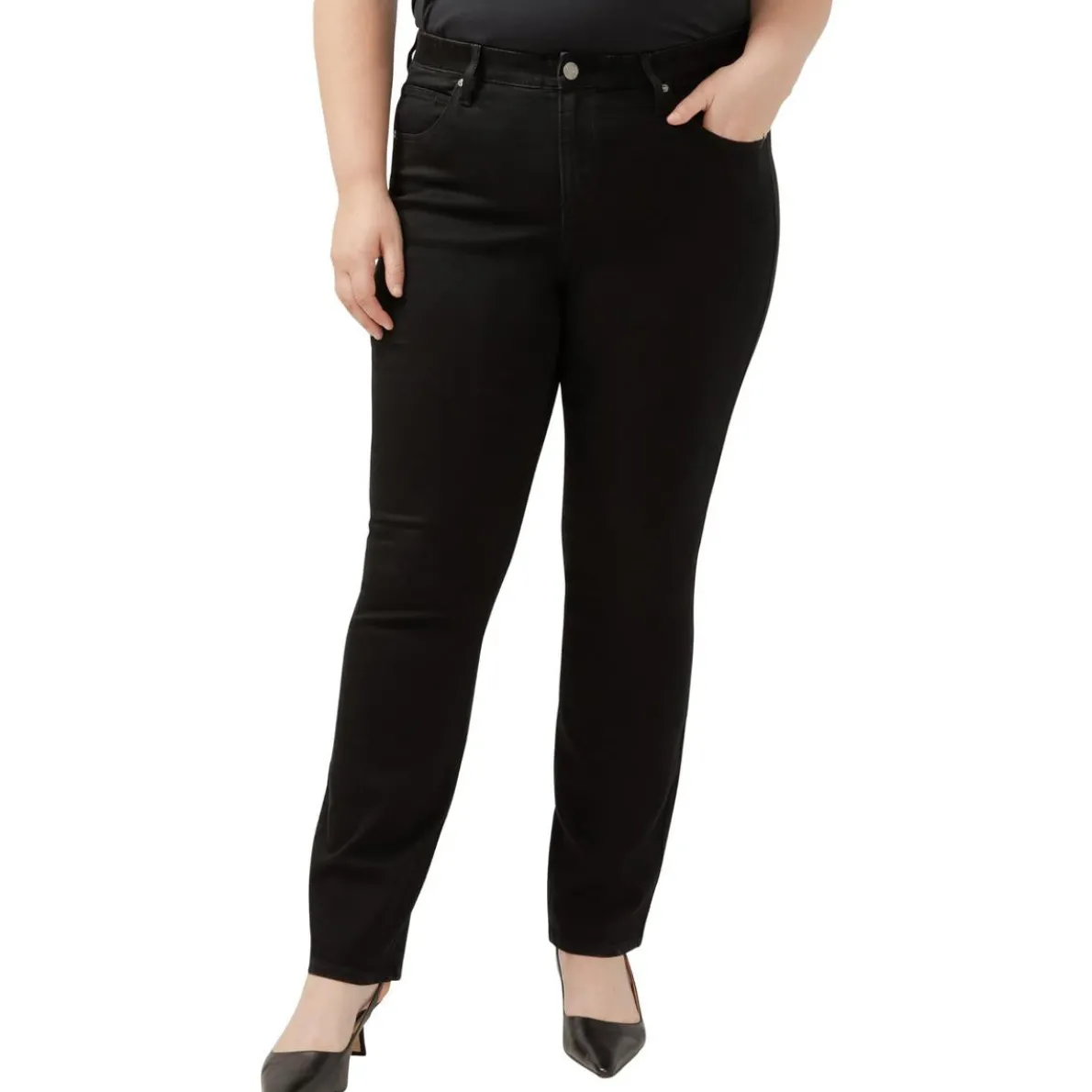 Plus Ruby Pocket Denim Straight Leg Jeans