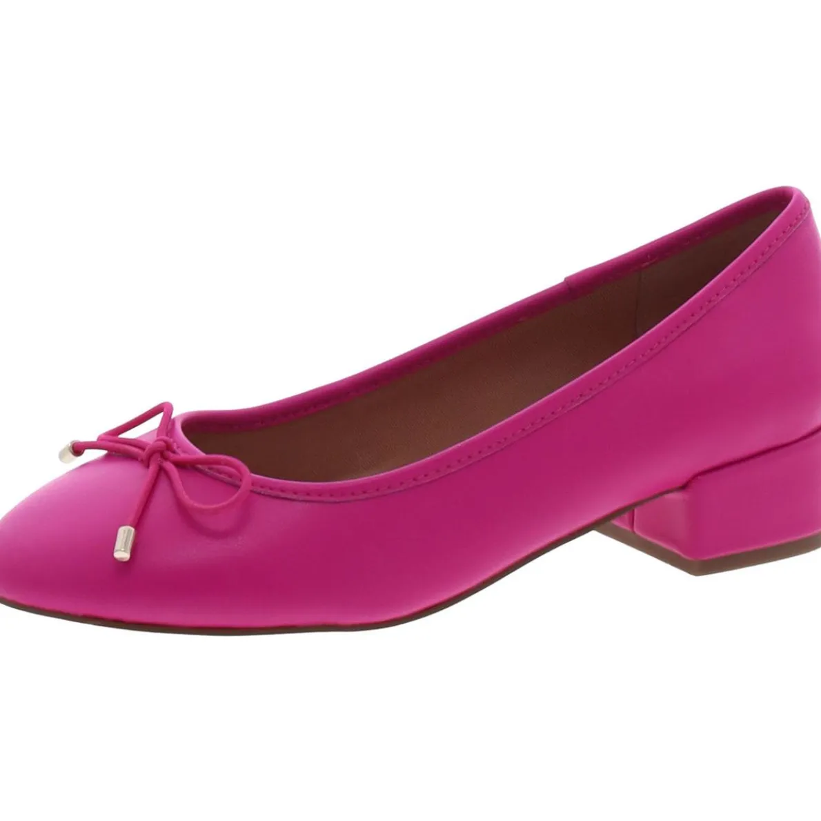 Cherish Leather Slip On Loafer Heels