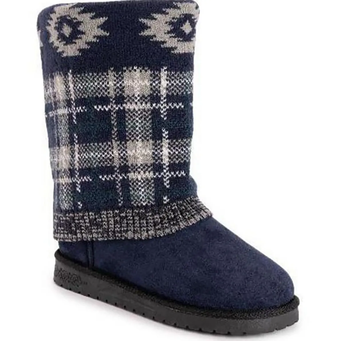 Cheryl Knit Faux Suede Winter & Snow Boots
