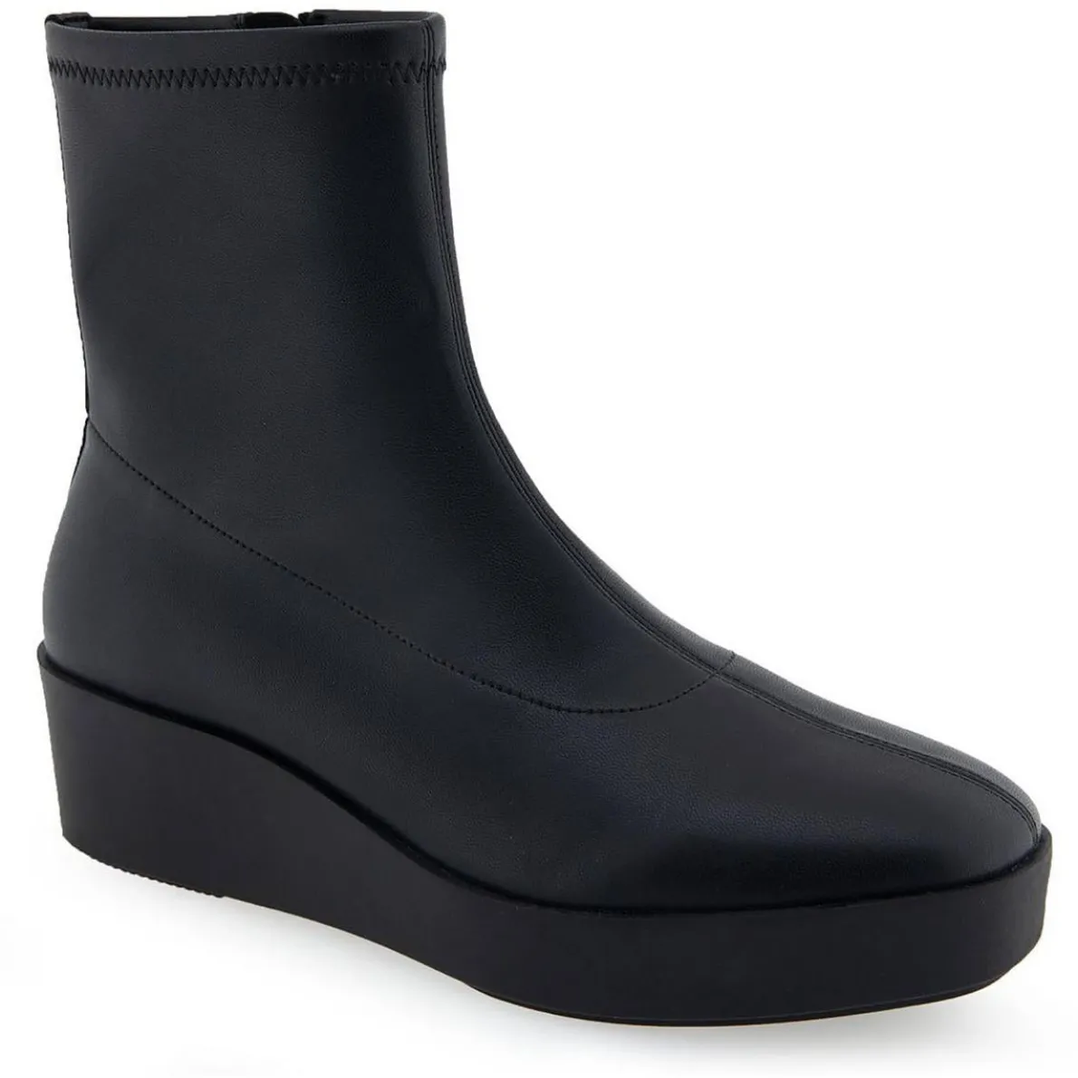 Chiara Ankle Faux Leather Mid-Calf Boots