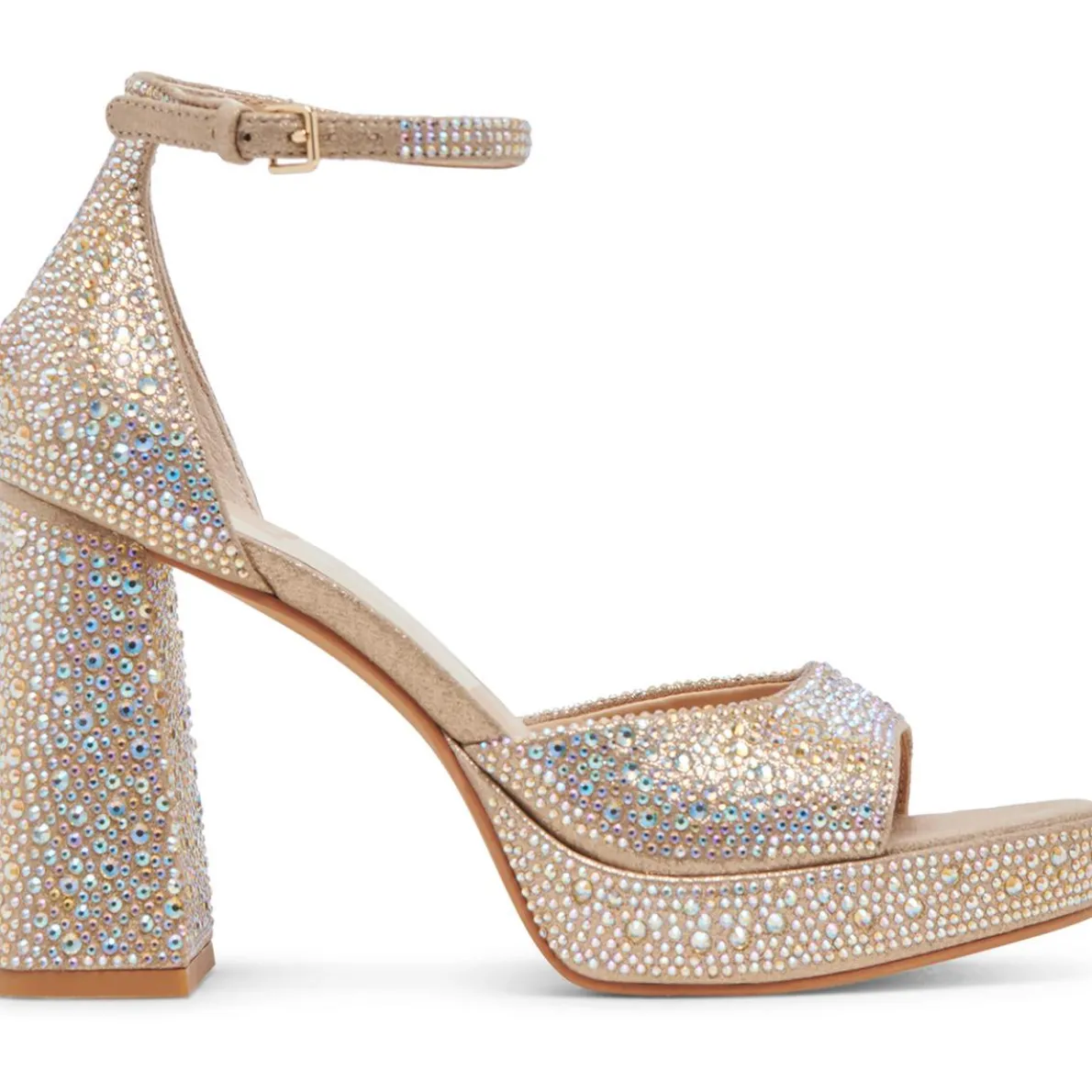Pandro Crystal Embellished Block Heels