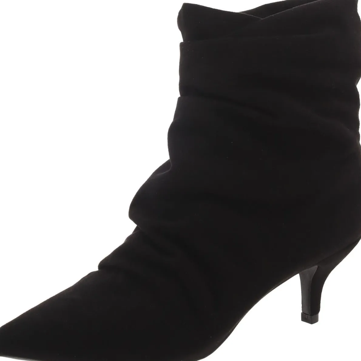 Faux Suede Pointed Toe Booties