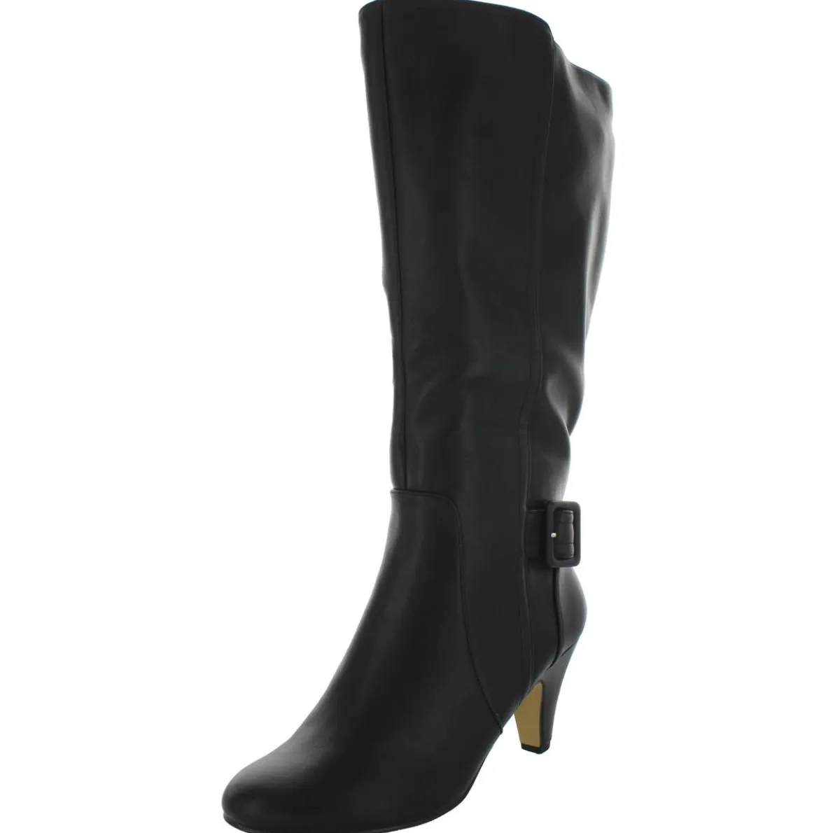 Troy II Plus Buckle Knee-High Boots