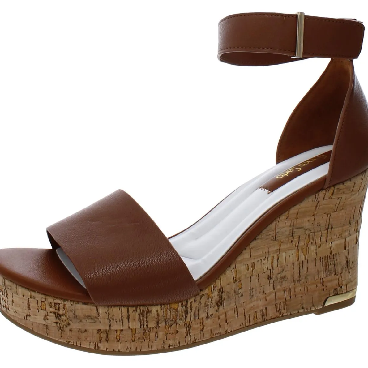 Clemens Cork Cork Ankle Strap Wedge Sandals