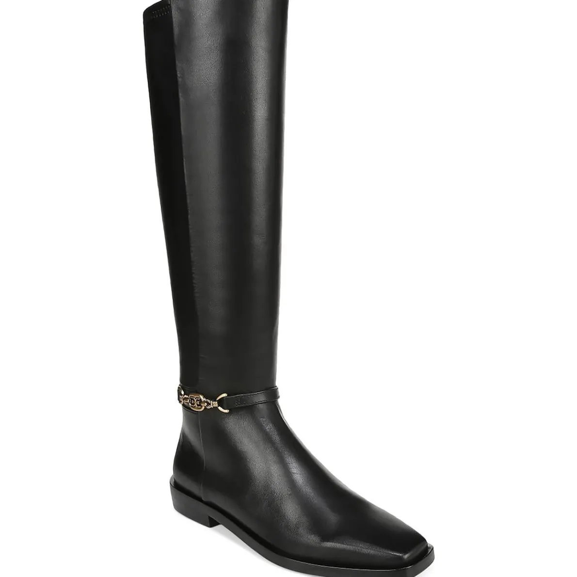 CLIVE Comfort Insole Square Toe Knee-High Boots