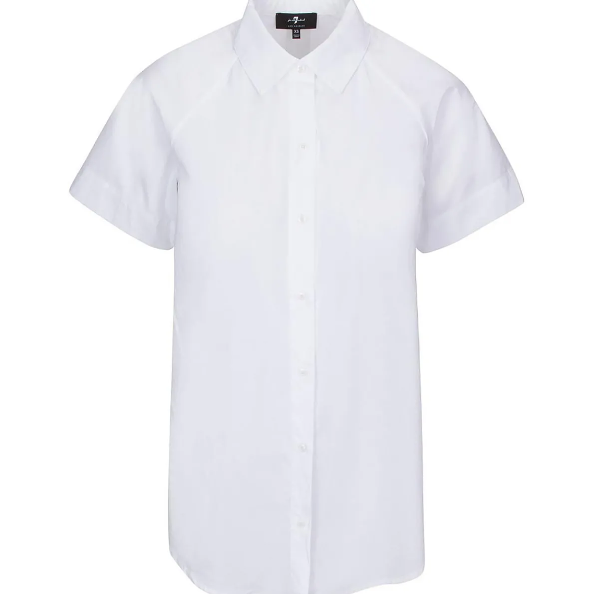 Collar Poplin Button-Down Top