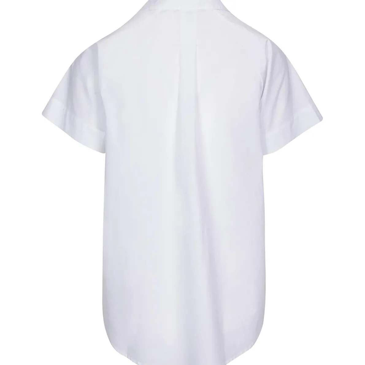 Collar Poplin Button-Down Top