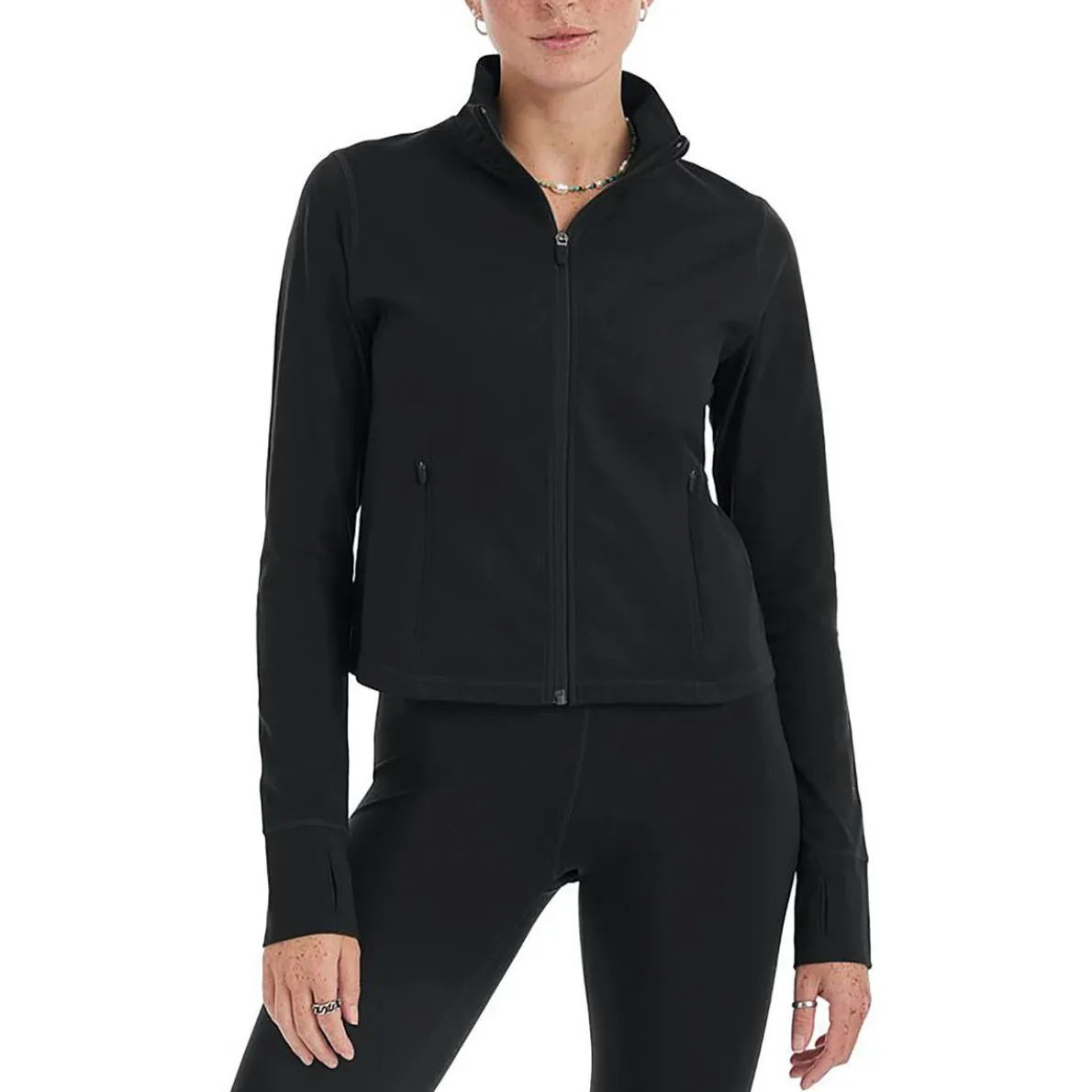 Collared Long Sleeve Athletic Jacket