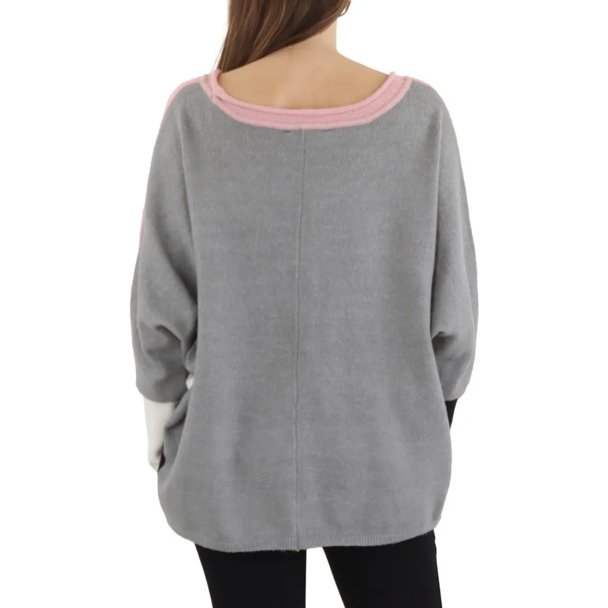 Colorblock Knit Pullover Sweater