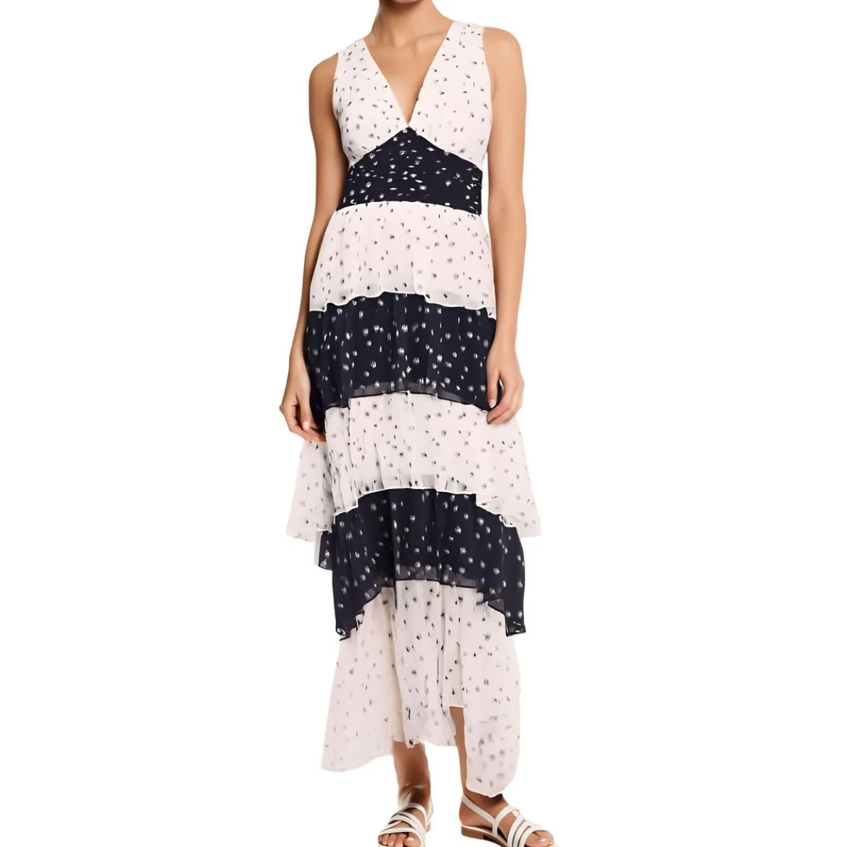 Colorblock Long Maxi Dress