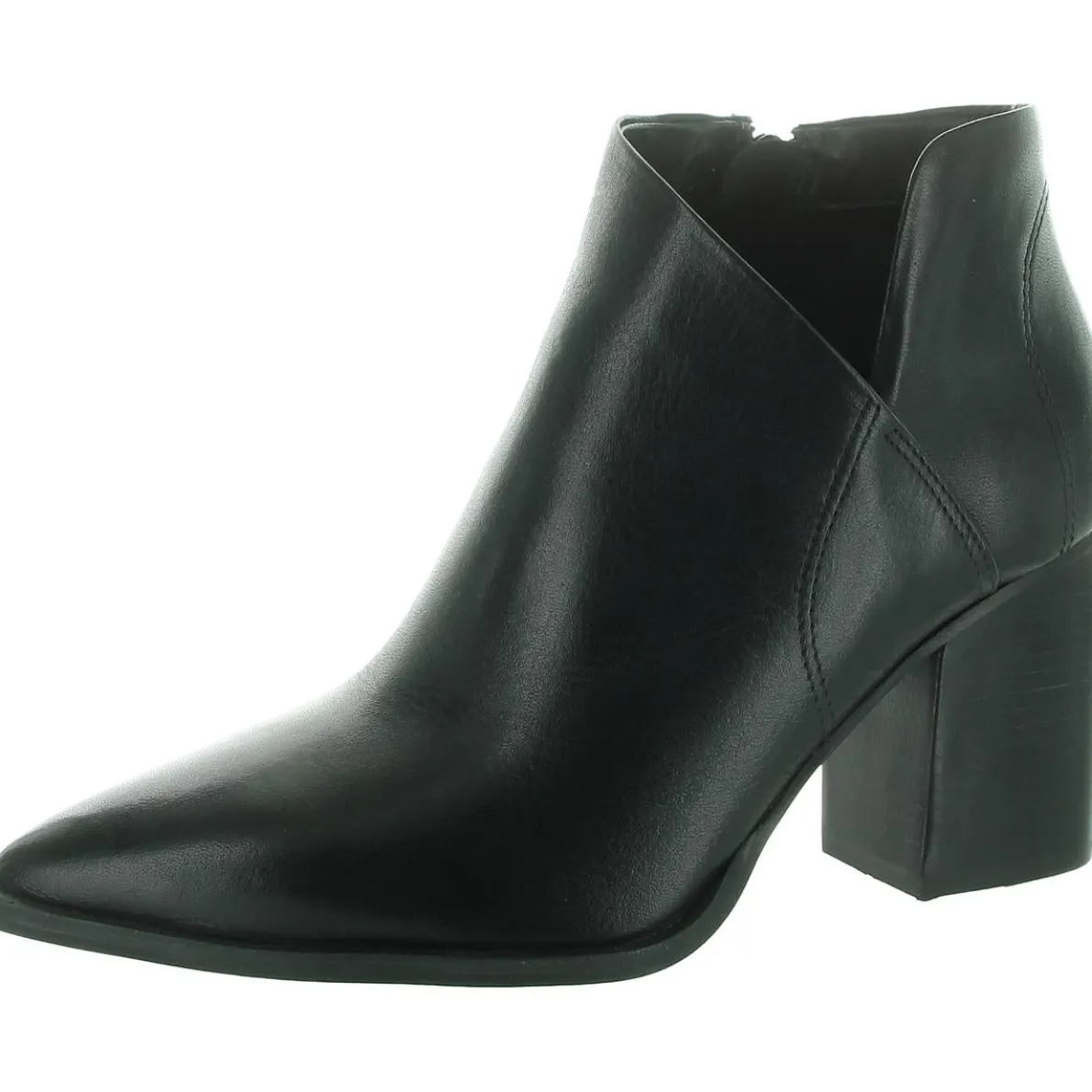 CORA Leather Pointed Toe Ankle Boots