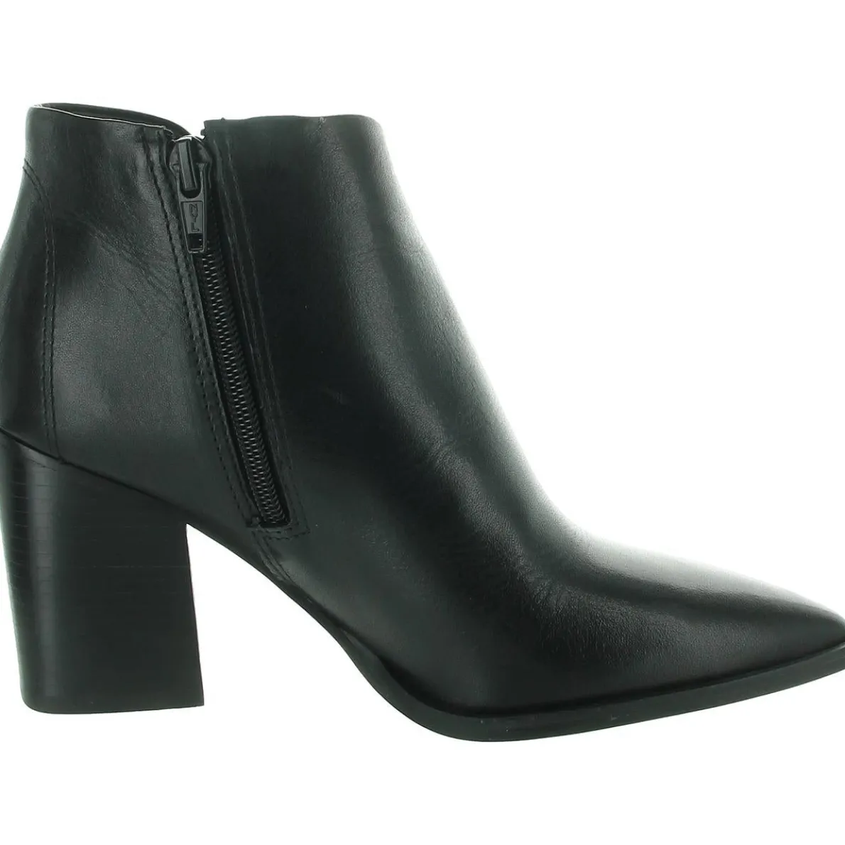 CORA Leather Pointed Toe Ankle Boots
