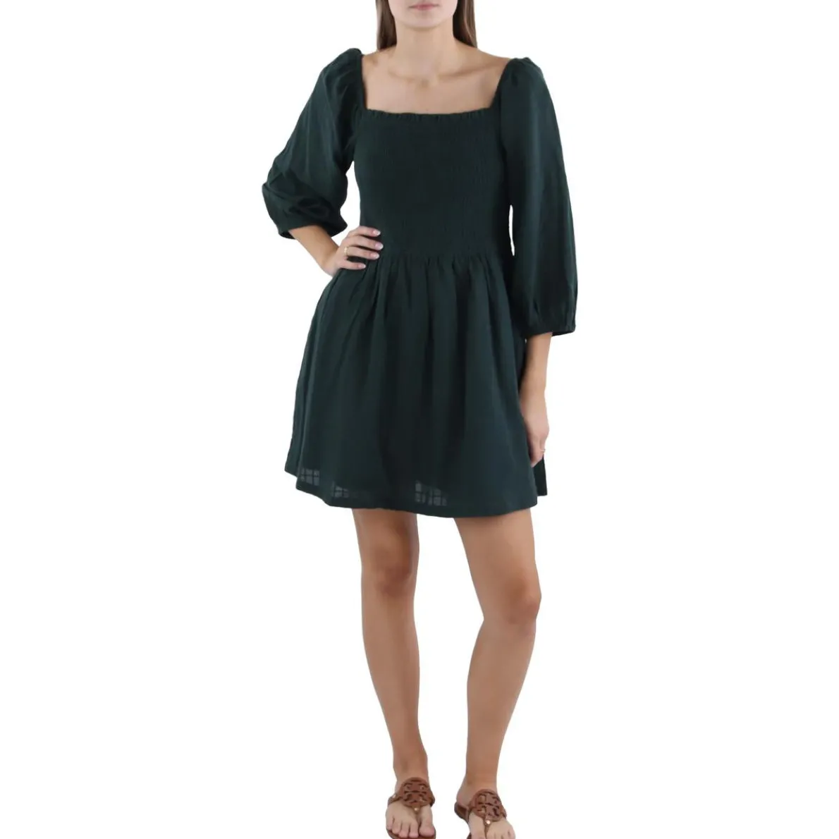 Cotton Above Knee Mini Dress
