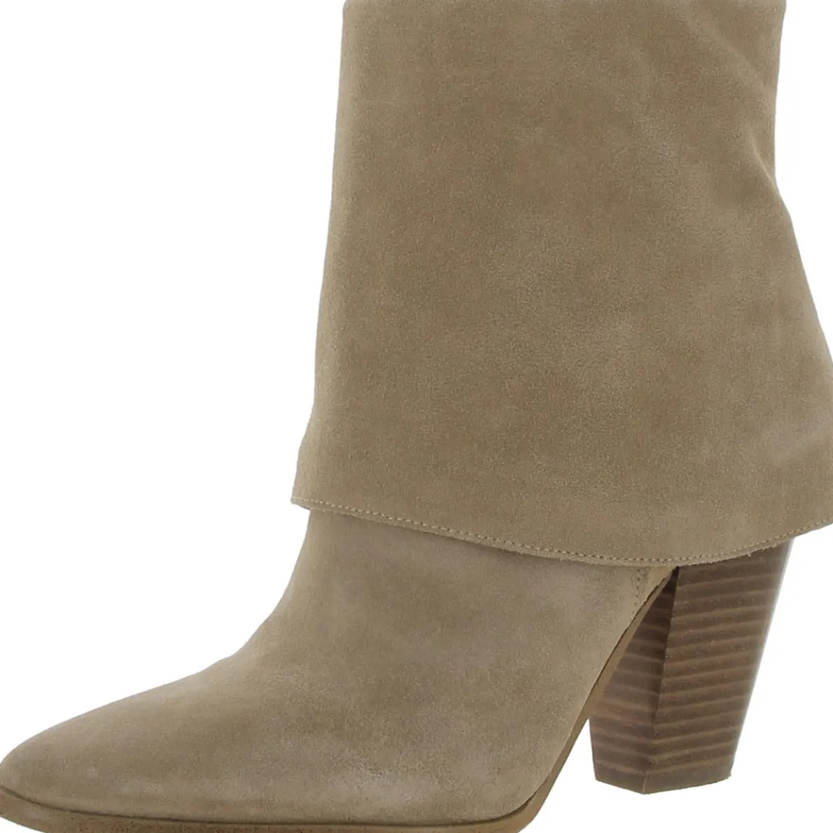 Coulton Fold-Over Almond Toe Ankle Boots