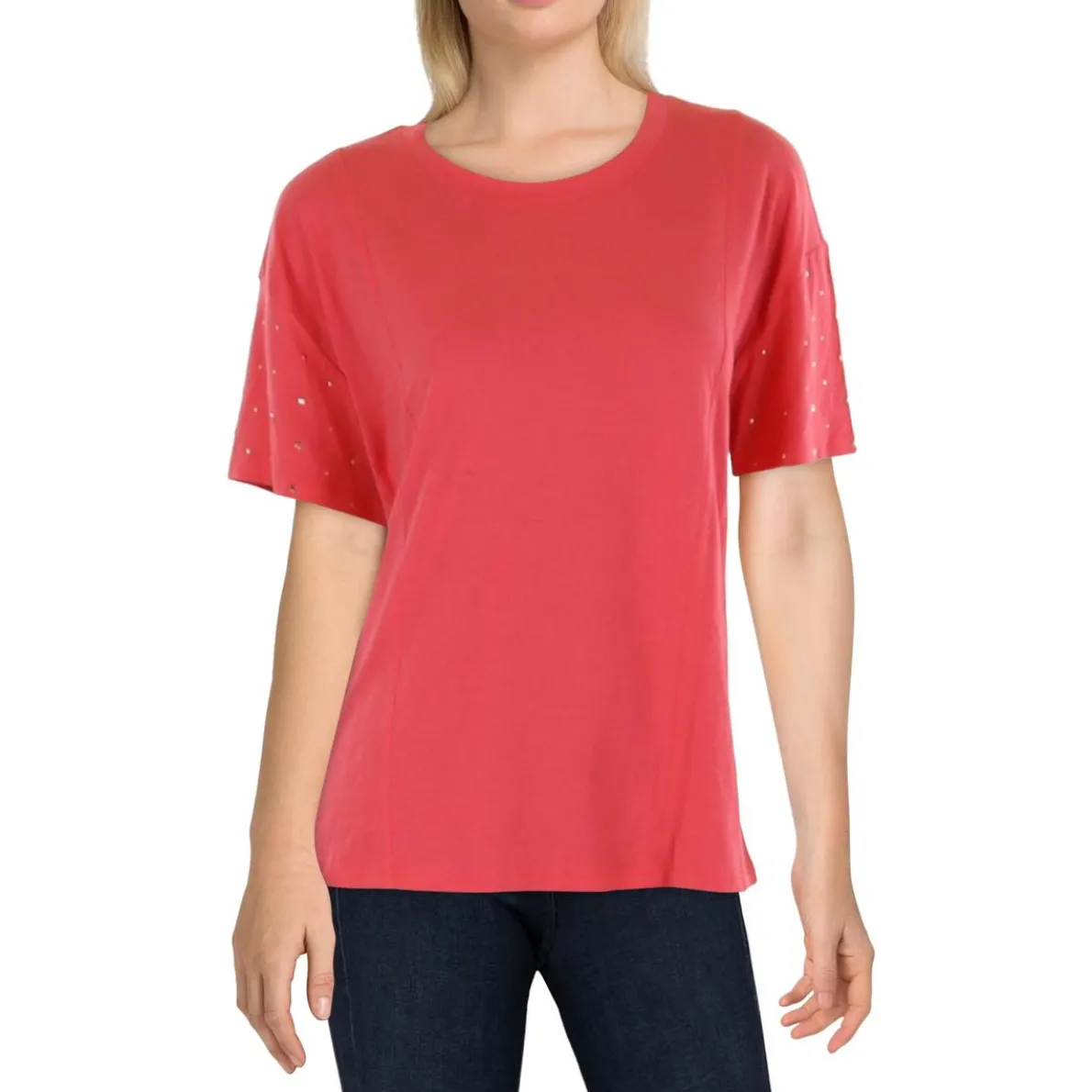 Crewneck Short Sleeve Pullover Top