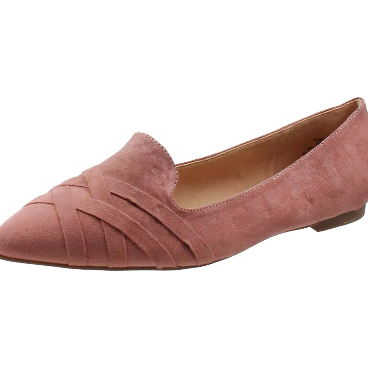 Criss-Cross Faux Suede Flat Shoes