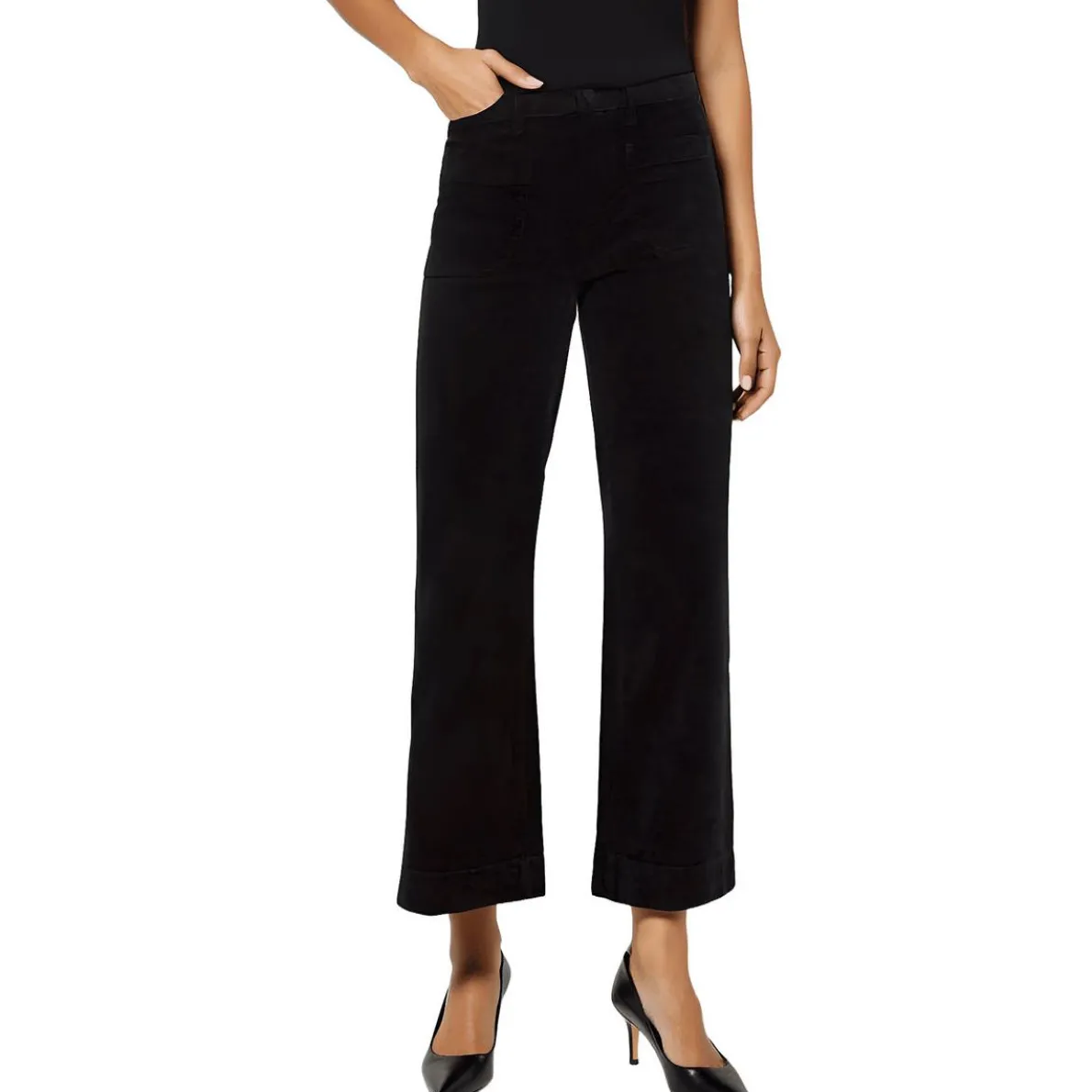 Crop Corduroy Wide Leg Jeans