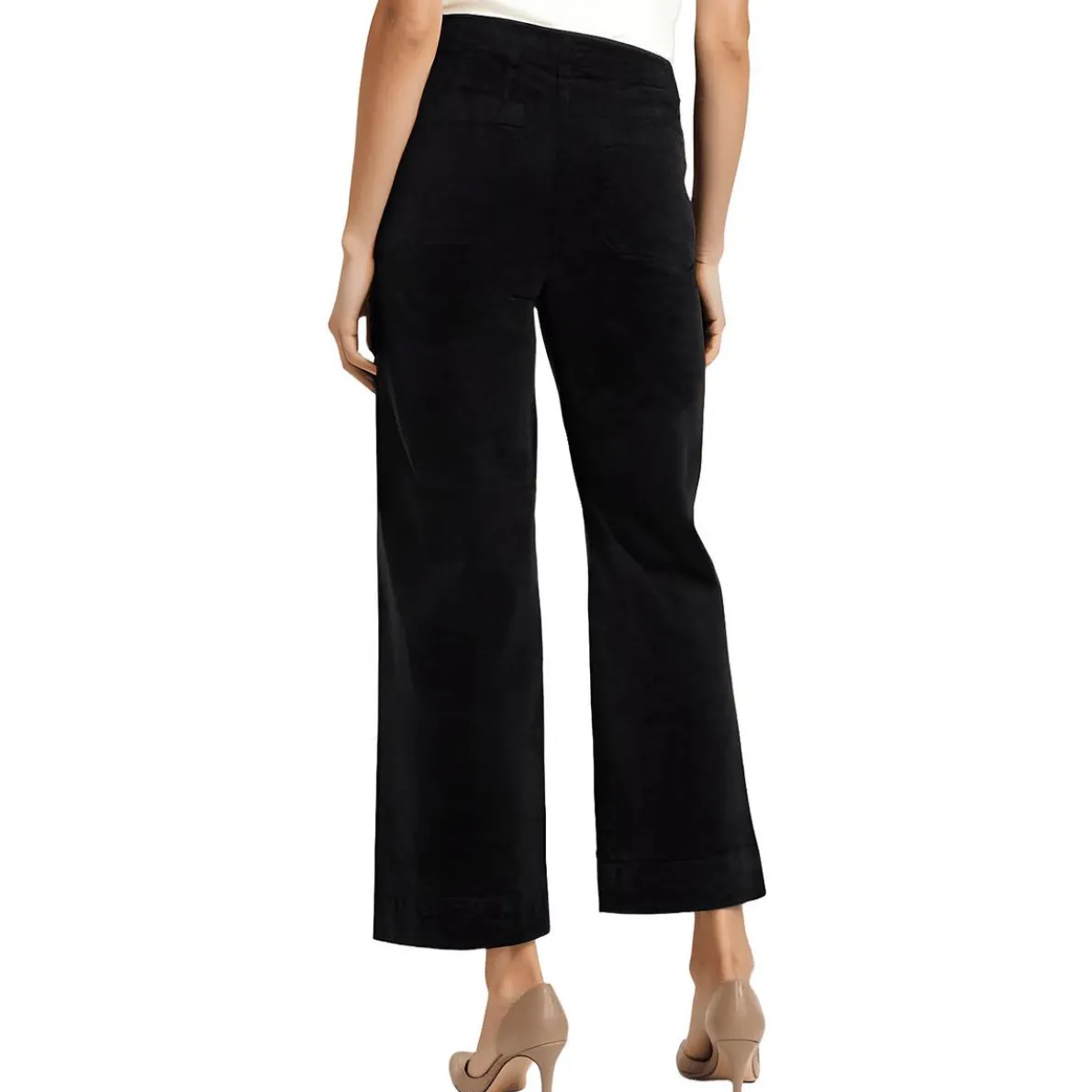 Crop Corduroy Wide Leg Jeans