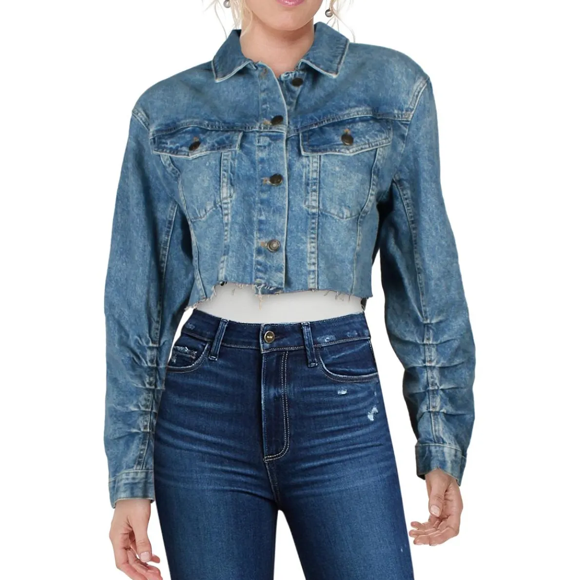 Crop Denim Denim Jacket