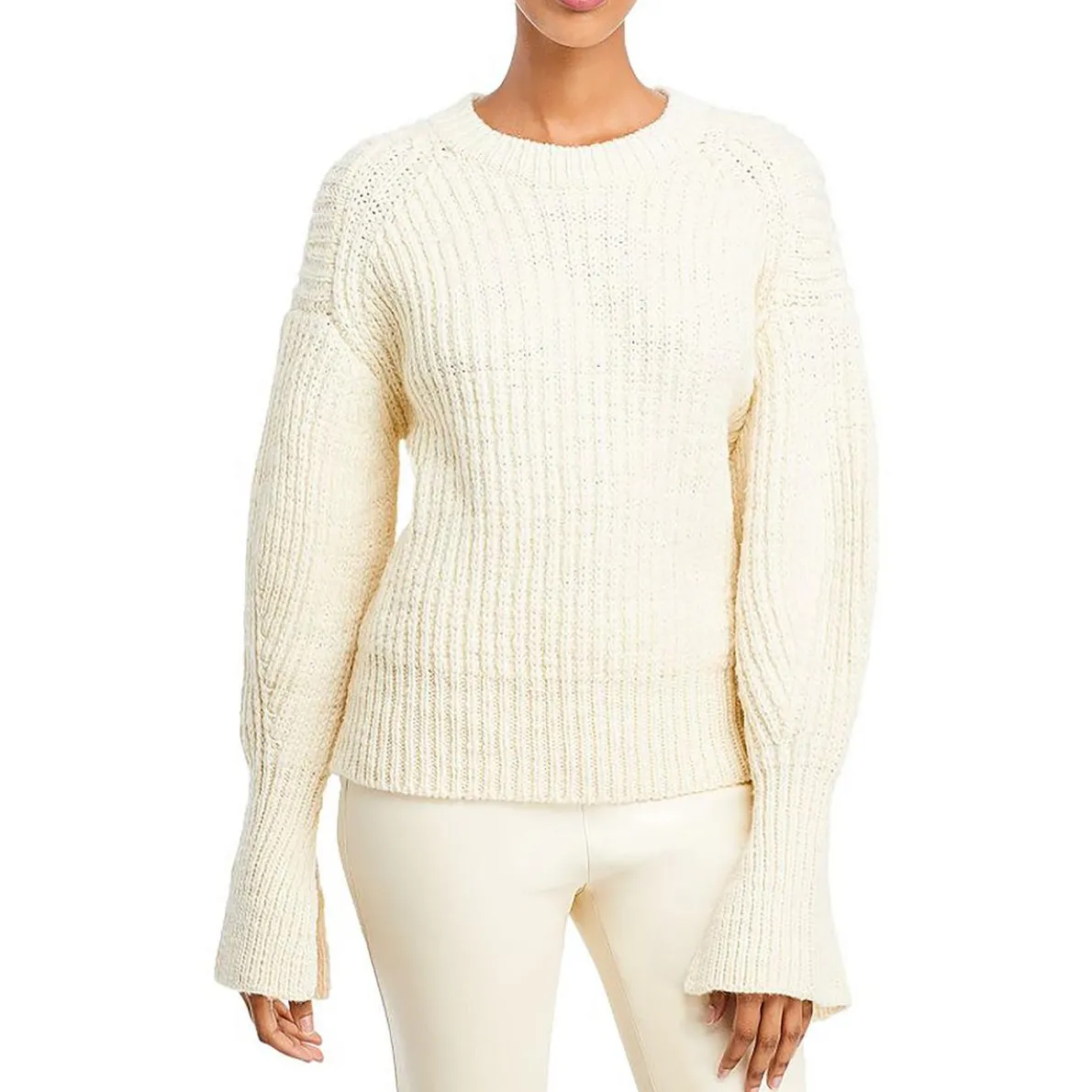 Crop Wool Pullover Sweater