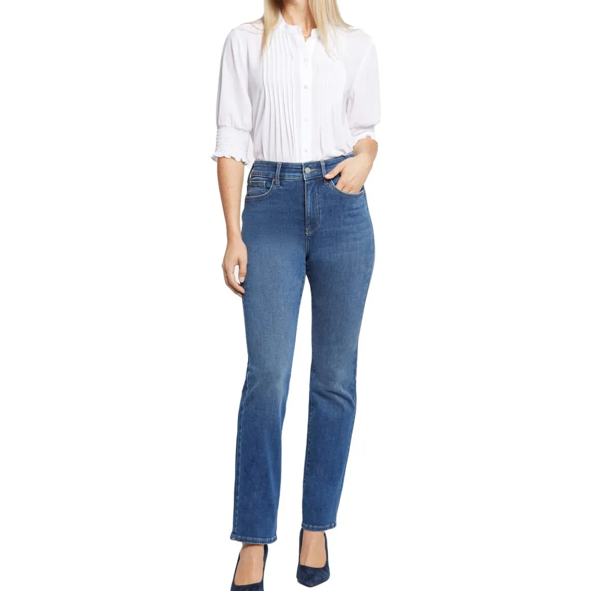 Curve Shaper Marilyn Tummy Slimming Denim Straight Leg Jeans
