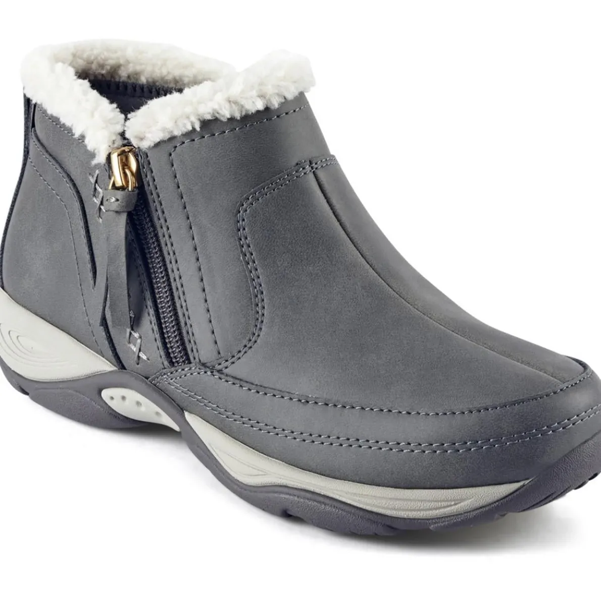 Cushioned Footbed Faux Leather Winter & Snow Boots