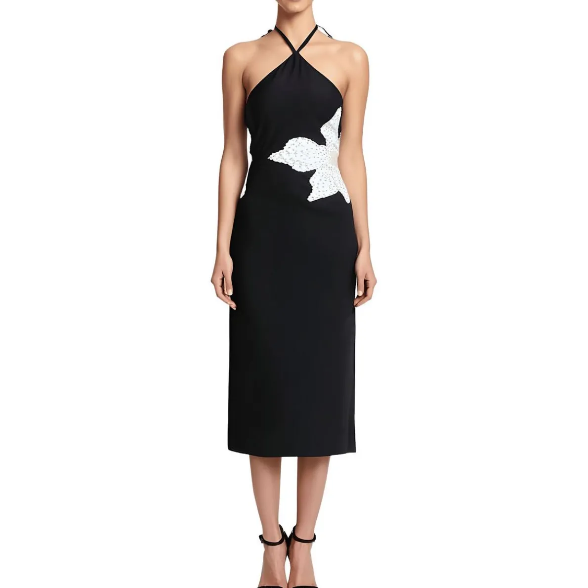 Cut-Out Halter Dress