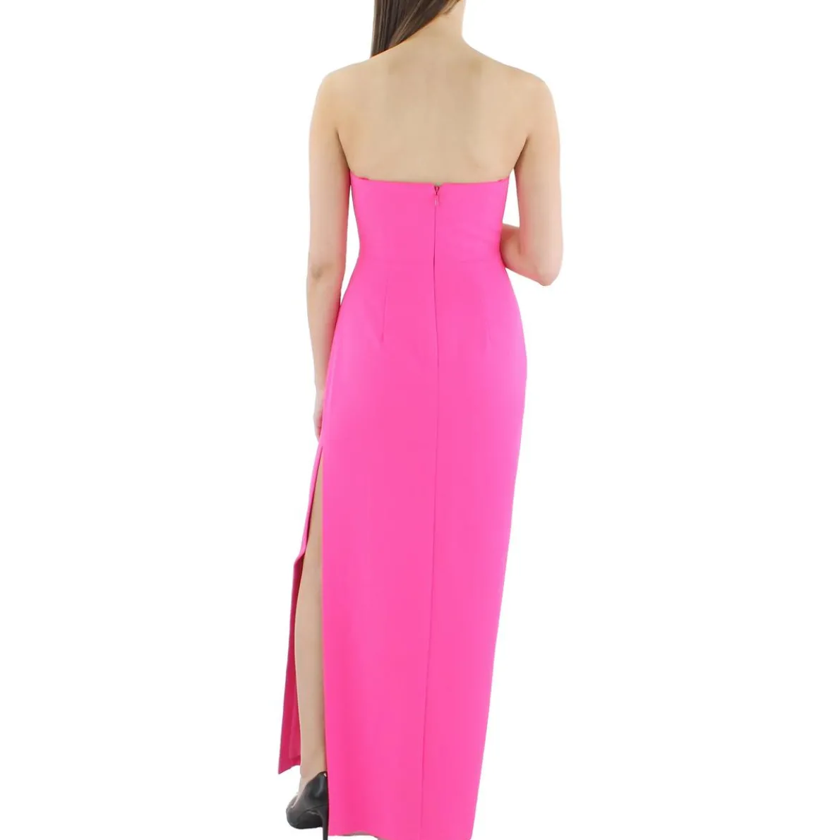 Cut-Out Strapless Evening Dress