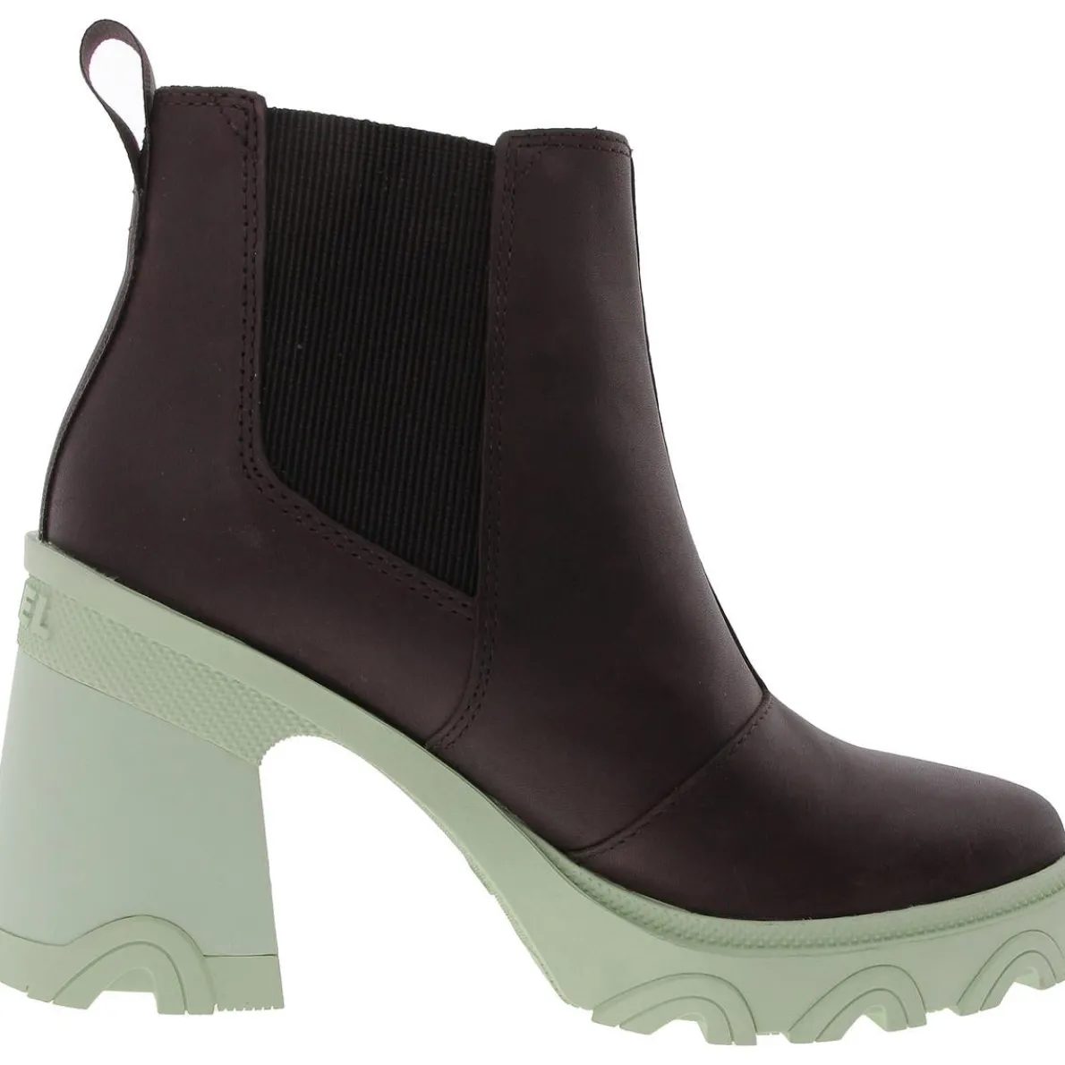 1951901203 Block Heel Leather Chelsea Boots