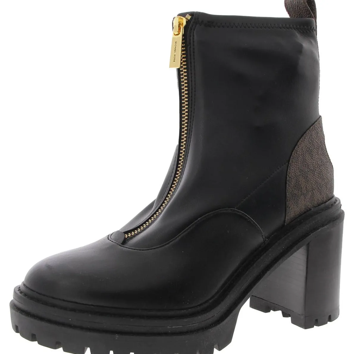 SG22F Logo Leather Ankle Boots