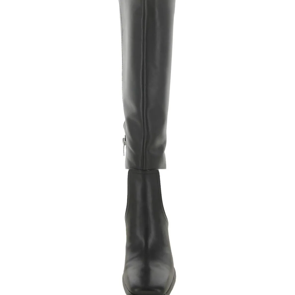 Dacea Leather Square Toe Knee-High Boots