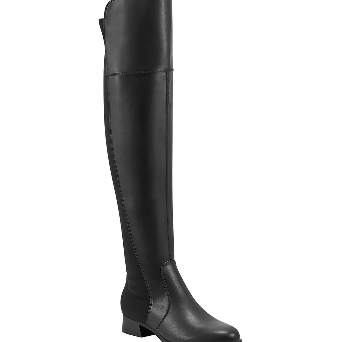 Faux Leather Tall Over-The-Knee Boots