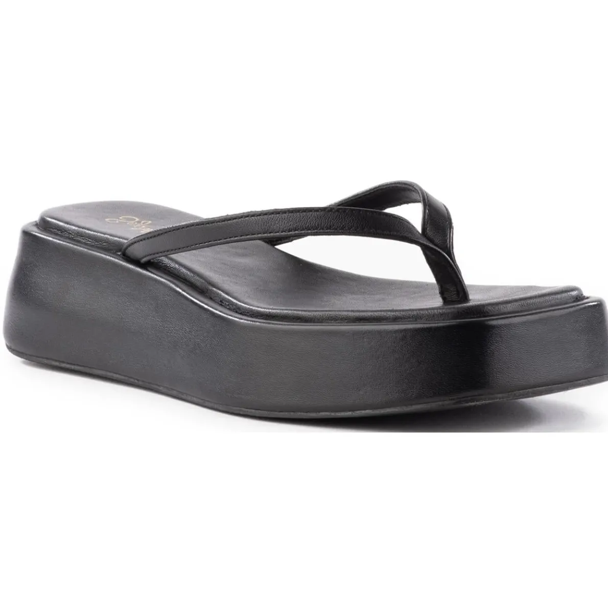 Sunflower Solid Vegan Leather Platform Sandals