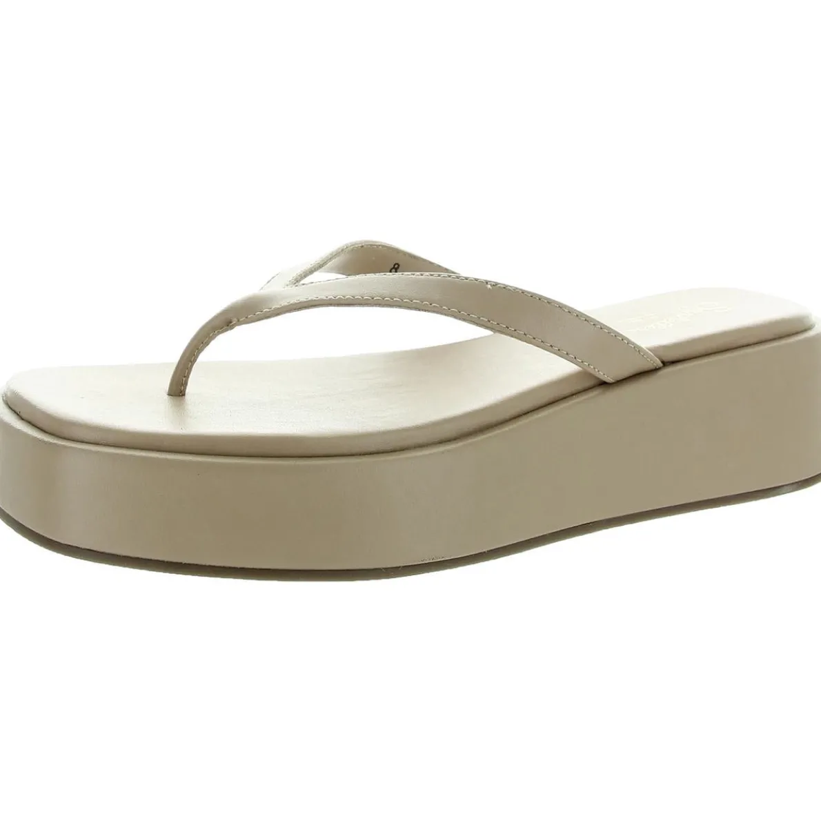 Sunflower Solid Vegan Leather Platform Sandals