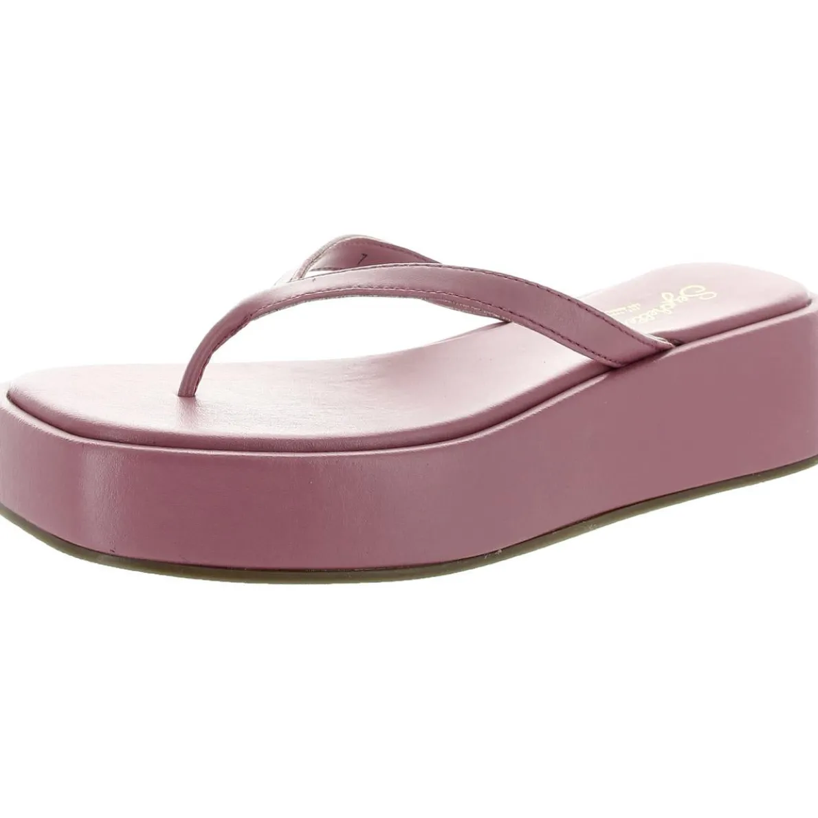 Sunflower Solid Vegan Leather Platform Sandals