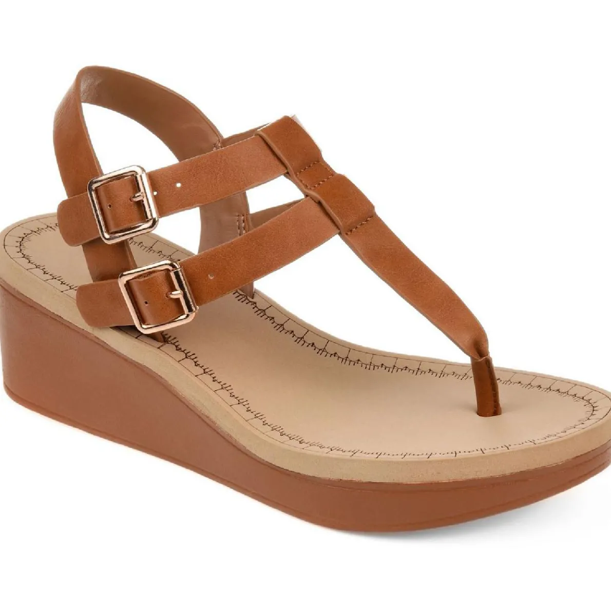 Bianca Faux Leather Strappy Wedges