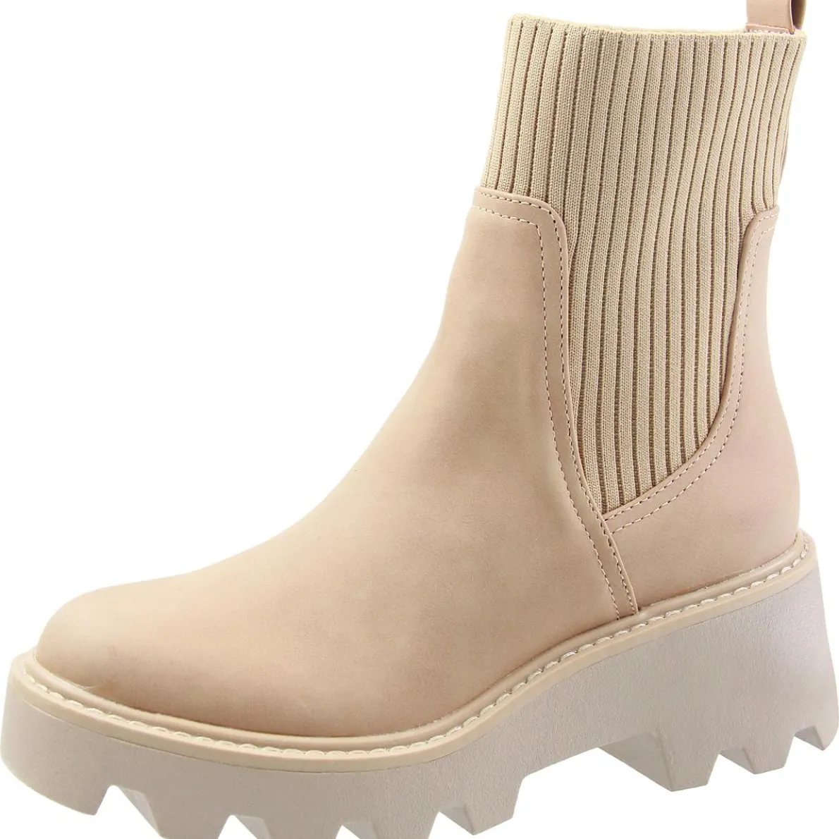 Wide Calf Leather Mid-Calf Boots