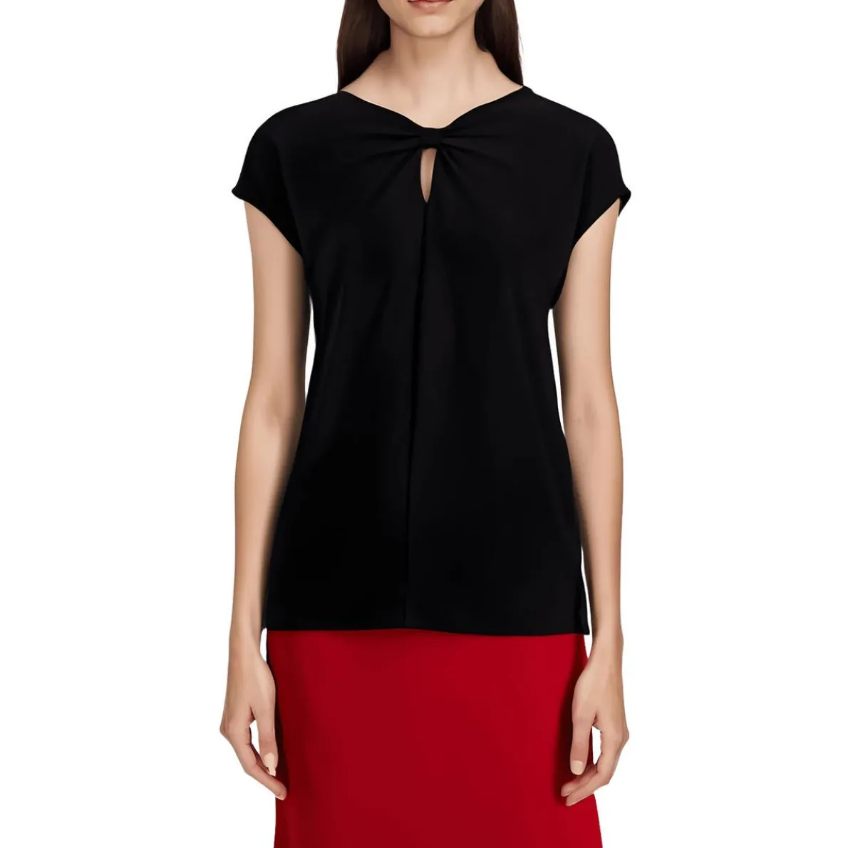 Petites Solid Blouse